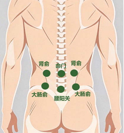 腰部穴位图